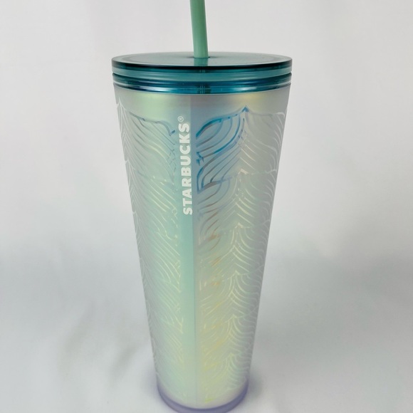 NWT Starbucks 50th Anniversary Frosted Siren Tail Venti 24oz Cold Cup Tumbler - Picture 2 of 9